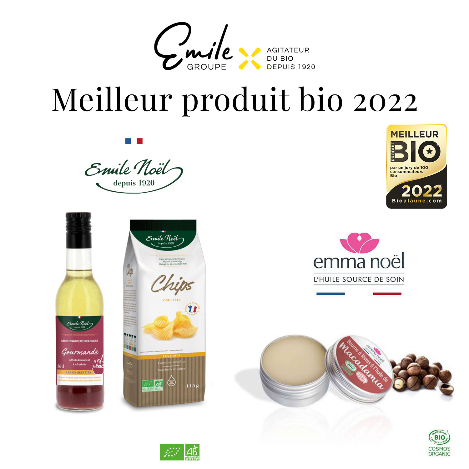 Meilleur Produit Bio 2022 - Groupe Emile