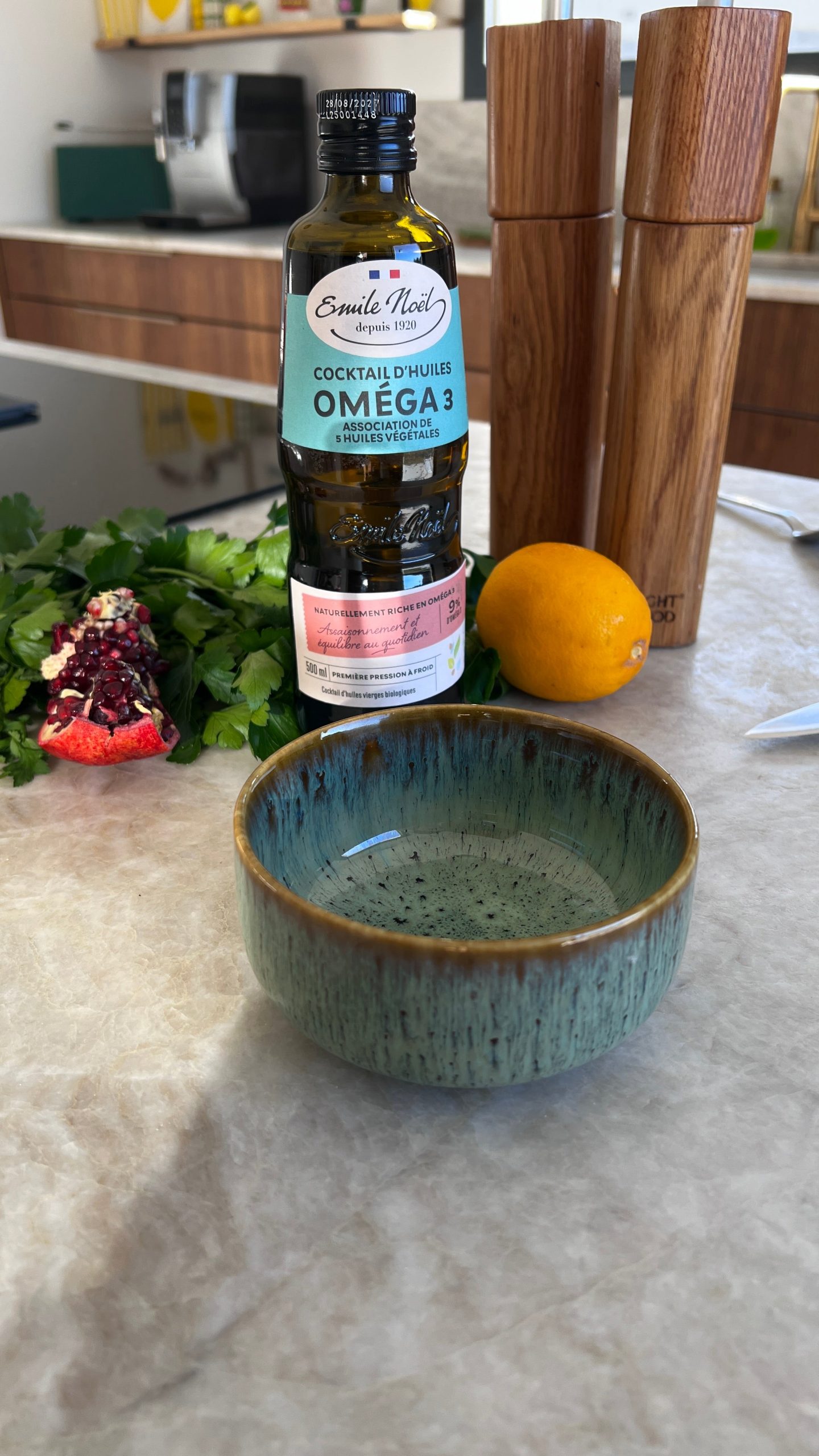 Ingrédients de la sauce Oméga 3 Émile Noël