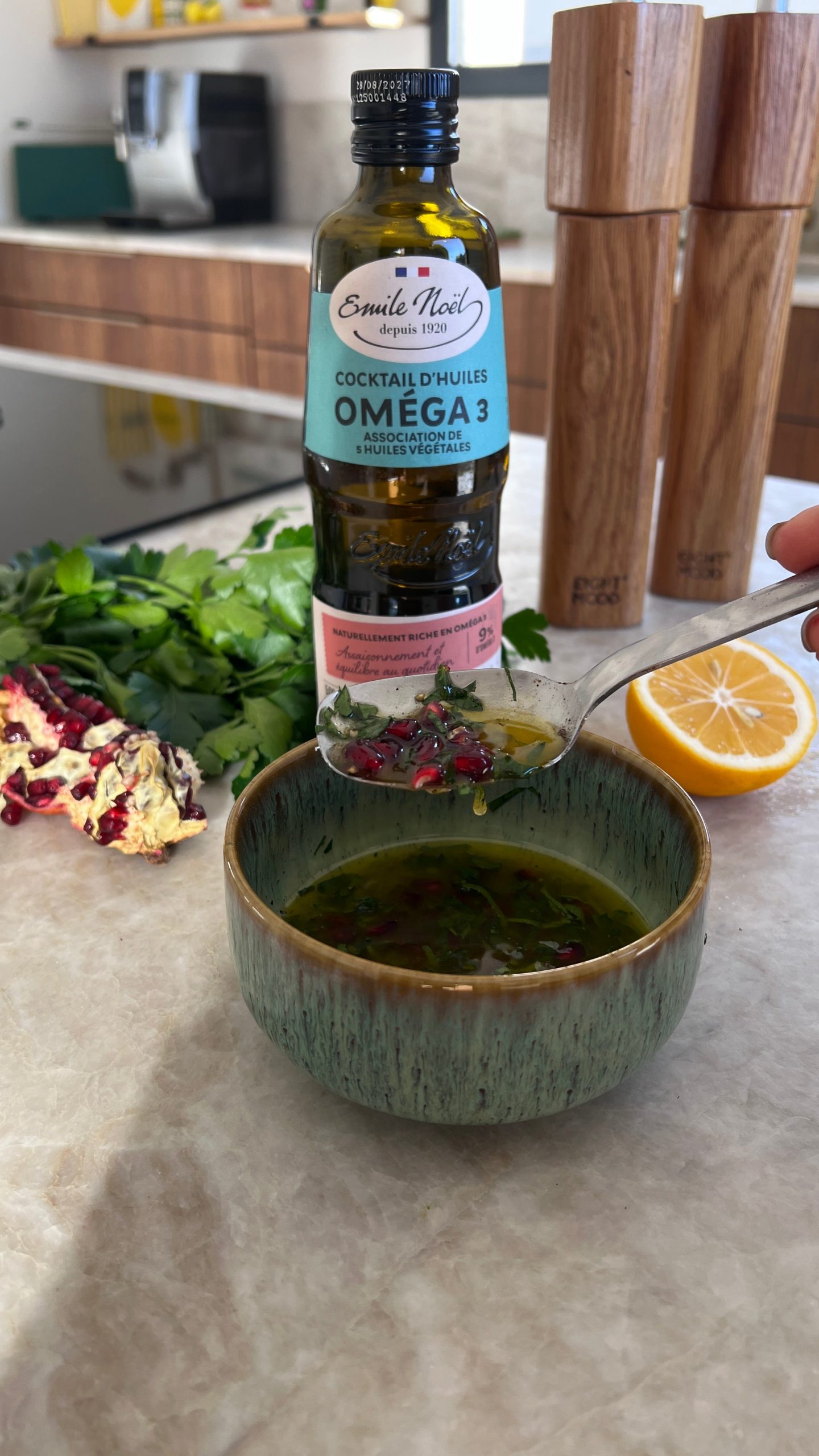 Préparation de la sauce Oméga 3